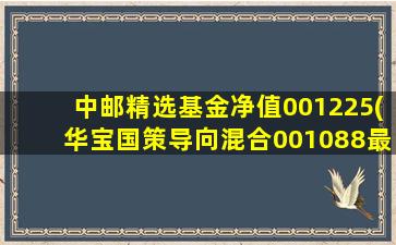 中邮精选基金净值001225(华宝国策导向混合001088最新净值)-图1