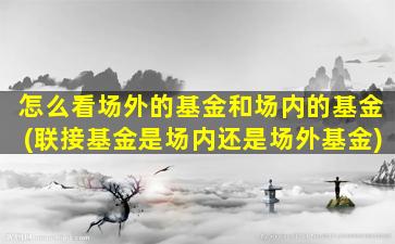 怎么看场外的基金和场内的基金(联接基金是场内还是场外基金)-图1