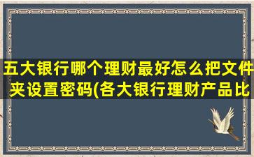 五大银行哪个理财最好怎么把文件夹设置密码(各大银行理财产品比较)-图1