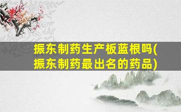 振东制药生产板蓝根吗(振东制药最出名的药品)-图1