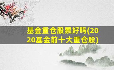 基金重仓股票好吗(2020基金前十大重仓股)-图1