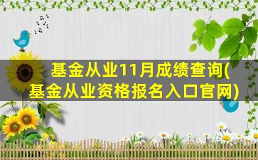 基金从业11月成绩查询(基金从业资格报名入口官网)-图1