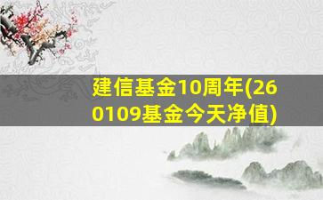 建信基金10周年(260109基金今天净值)-图1