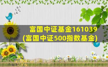 富国中证基金161039(富国中证500指数基金)-图1