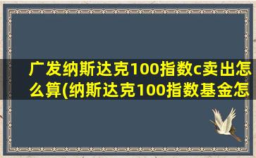 广发纳斯达克100指数c卖出怎么算(纳斯达克100指数基金怎么样)-图1