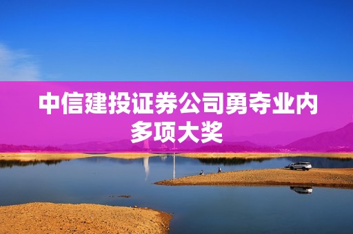 中信建投证券公司勇夺业内多项大奖 资讯